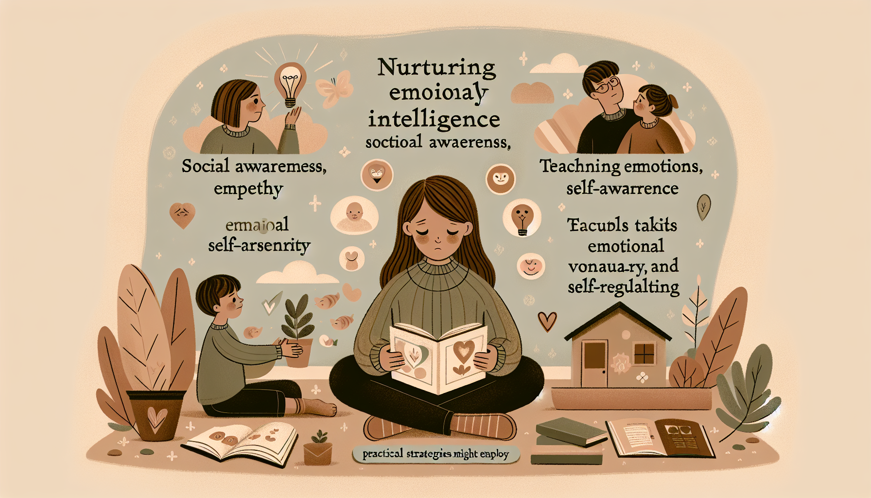 discover the essential guide to nurturing emotional intelligence in children and equip them with empathy, social awareness, and emotional resilience. this article explores why developing emotional intelligence is crucial for children, highlighting key components such as self-awareness, self-regulation, empathy, and social skills. practical strategies are offered to help parents foster empathy and social awareness, including modeling empathy, encouraging perspective-taking, and using books to teach emotions. parents will also find recommendations for creating a safe emotional space, teaching emotional vocabulary, and incorporating mindfulness practices to boost their child's emotional intelligence. dive in to learn how these skills can lead to healthier relationships, academic success, and a more connected world, providing a lifelong impact on your child's well-being.