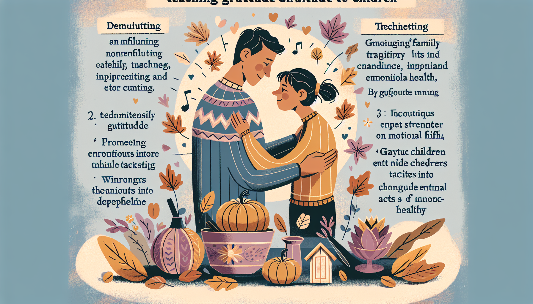 discover the essential guide to teaching gratitude to children, highlighting its profound impact on developing empathy, resilience, and emotional well-being. this article delves into the psychological principles of gratitude, emphasizing the role of cognitive-behavioral therapy to shift children's focus toward appreciation. practical parenting tips, such as modeling gratitude, creating family rituals, and encouraging acts of kindness, are shared to integrate gratitude into everyday life. by instilling gratitude, parents can foster stronger family bonds and equip children with vital emotional skills for a happy and fulfilling life. dive in to explore methods that go beyond mere ‘thank-yous’ and transform daily interactions into opportunities for connection and growth.