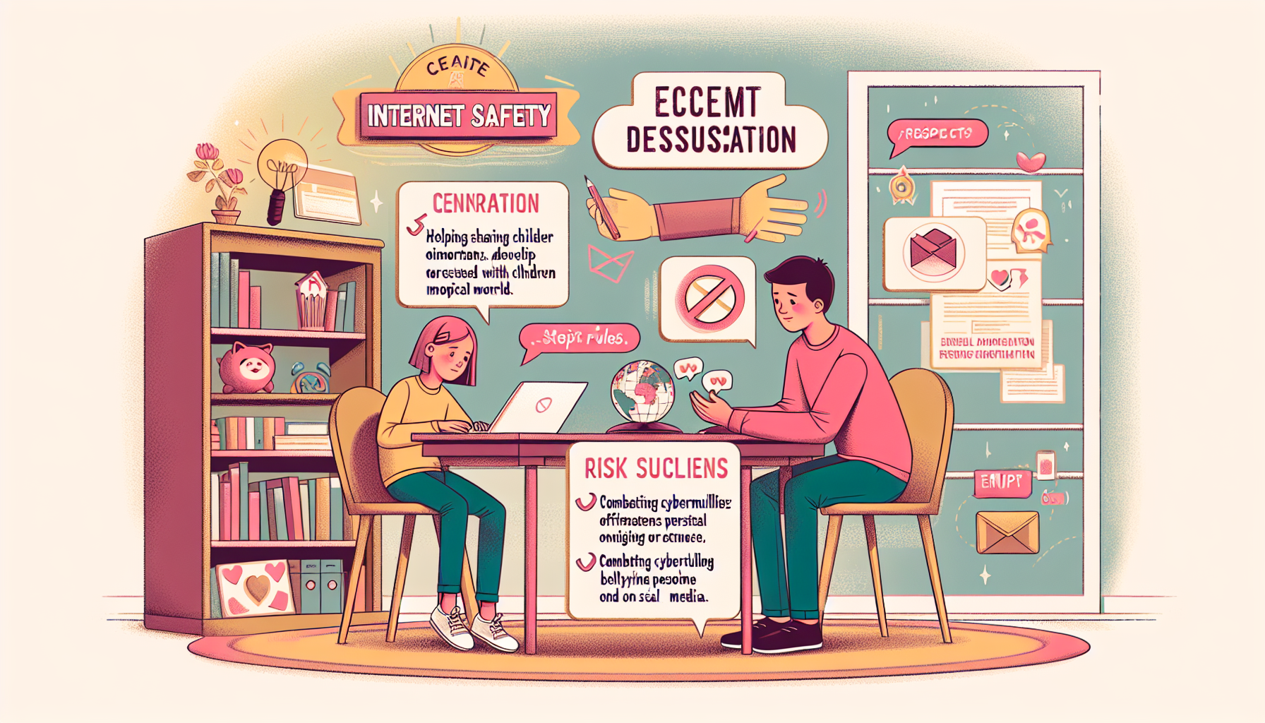 статья "как поговорить с ребенком о безопасности в интернете" предлагает практические советы для родителей, чтобы помочь детям развить навыки интернет-безопасности. в современном цифровом мире, где интернет является неотъемлемой частью жизни детей, важно обсудить темы, такие как личная информация, кибербуллинг и осторожное поведение в социальных сетях. статья подчеркивает важность открытого общения, использования реальных примеров, установления правил и регулярного обсуждения интернет-безопасности. подход, основанный на уважении, эмпатии и обсуждении риска, создает доверительную атмосферу и помогает детям осознанно подходить к возможным угрозам