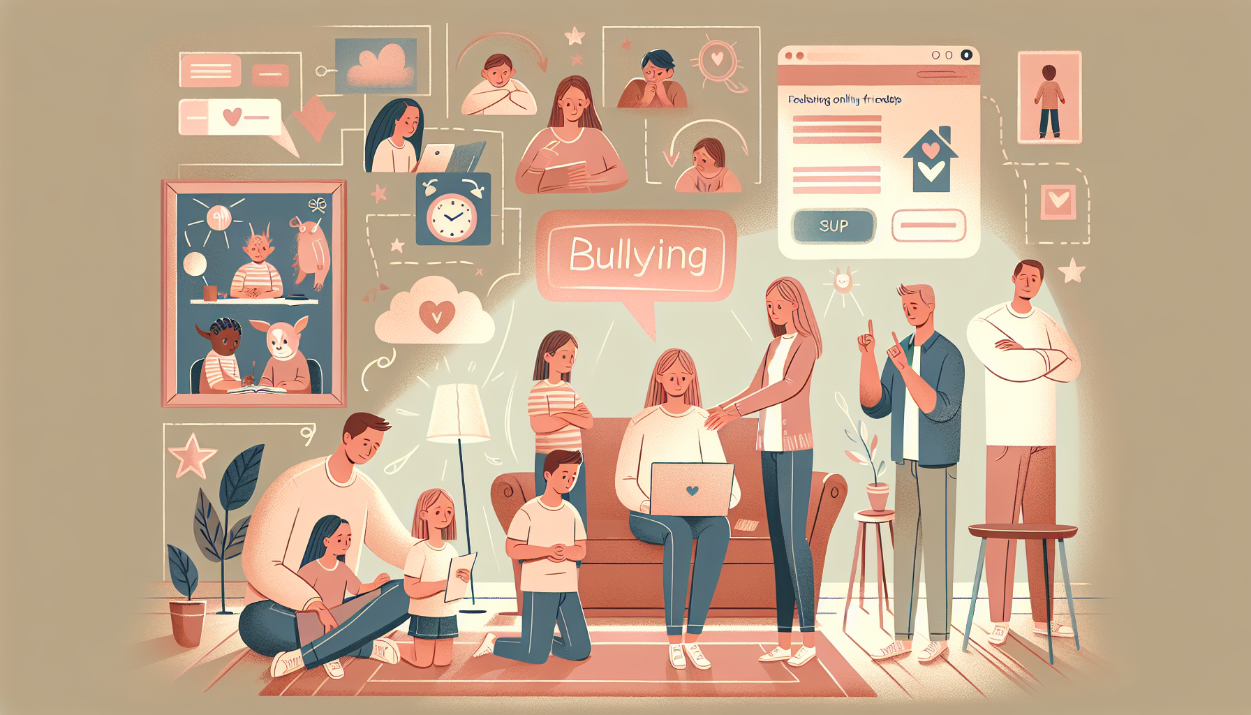 discover how to create a safe and open dialogue with your child about bullying, an essential step in their emotional development. this guide equips parents with practical tips to ensure child safety, build effective communication skills, and empower children to handle bullying confidently. learn about the types of bullying, its psychological impacts, and strategies like open-ended questions and role-playing. gain insights into preventing bullying through empathy, online vigilance, and fostering healthy friendships. embrace the journey towards a trusting and resilient relationship with your child by addressing bullying proactively.